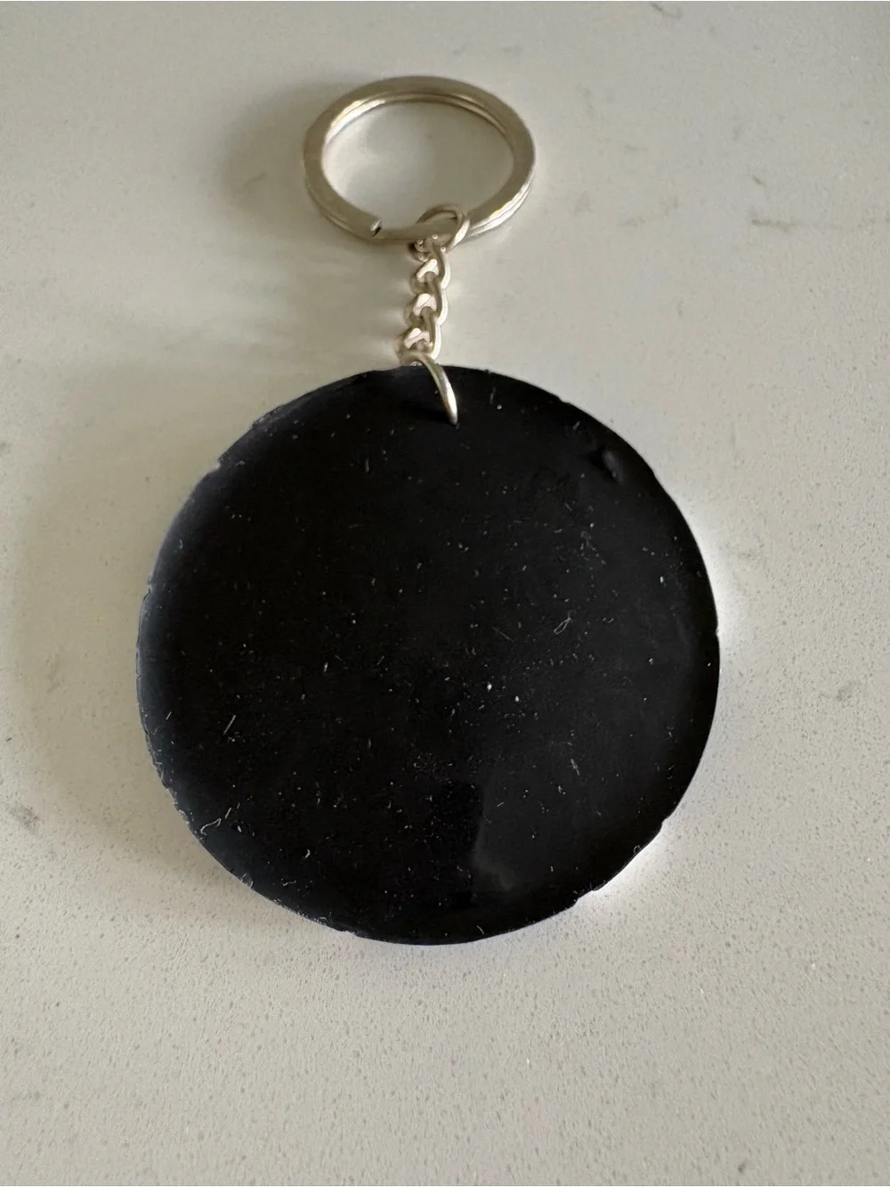 Soccer Ball Style Keychain - Black & White